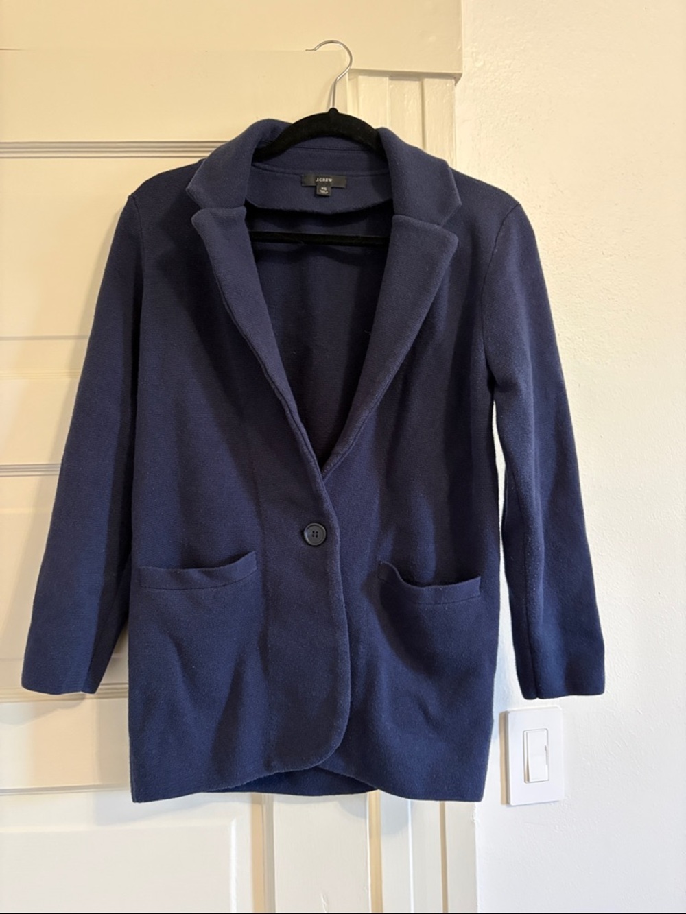 J. Crew Navy Cecile relaxed sweater-blazer size xs